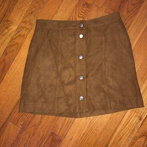Tan Suede skirt